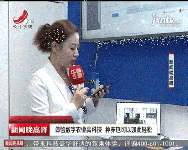 记者演示草莓视频软件下载物联网设备的远程操控功能